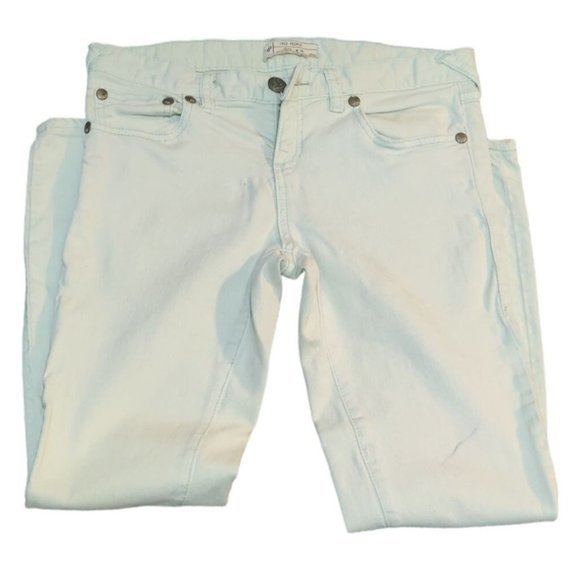 5‎ Pocket Ankle Skinny Jean Size 28 Robins Egg Blue - Picture 9 of 13